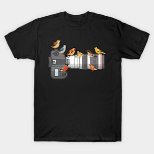 Bird On Long Lens Camera T-Shirt